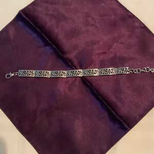 Brighton Silver Filigree Link Bracelet